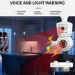 8MP E27 Bulb WiFi Camera 4K Dual Lens Dual Screen Cam Auto Tracking Two Way Audio Night Vision CCTV Security Protection ICSEE