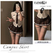 Plaid Schoolgirl Lingerie Set
