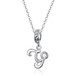 Classic 925 Sterling Silver Initial Necklace