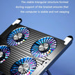 Foldable Laptop Cooling Pad with 4 Fans — Portable Stand for 13–17.3 Inch Laptops