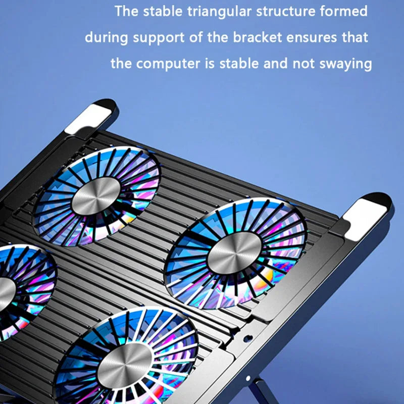 Foldable Laptop Cooling Pad With 4 Fans Portable Stand For 13 17 3 I foldable-laptop-cooling-pad-with-4-fans-portable-stand-for-13-17-3-i