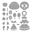 Dancin' Day of the Dead Girl Etched Dies from the Dancin' Halloween Collection