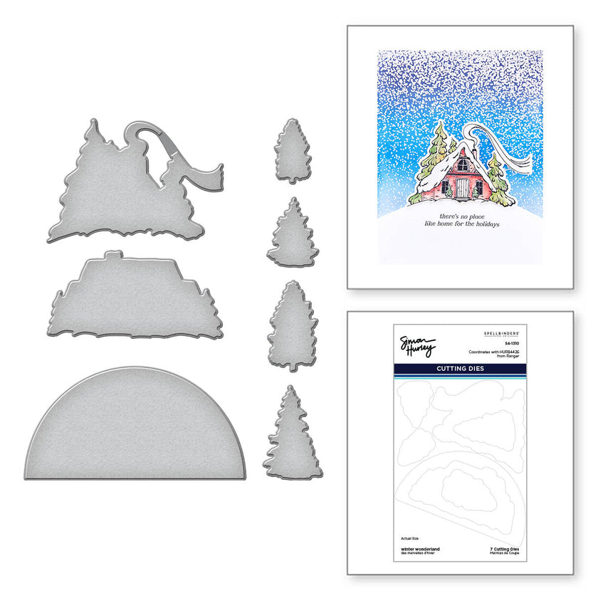 Winter Wonderland Etched Dies by Simon Hurley