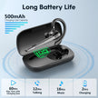 M53 Wireless Bluetooth 5.1 Headset Driving Earpiece Headphone with Dual-Mic CVC8.0 Noise Cancelling