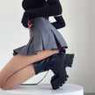 Harajuku Hottie Preppy Pulse High Waist A-Line Sexy Mini Skirt