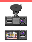 3 Channel Dash Cam for Car Front And Rear Camera 1080P Video Recorder Dashcam Black Box Car DVR Rear View Camera car accessory