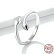 Sterling Silver Hug Ring (Adjustable)