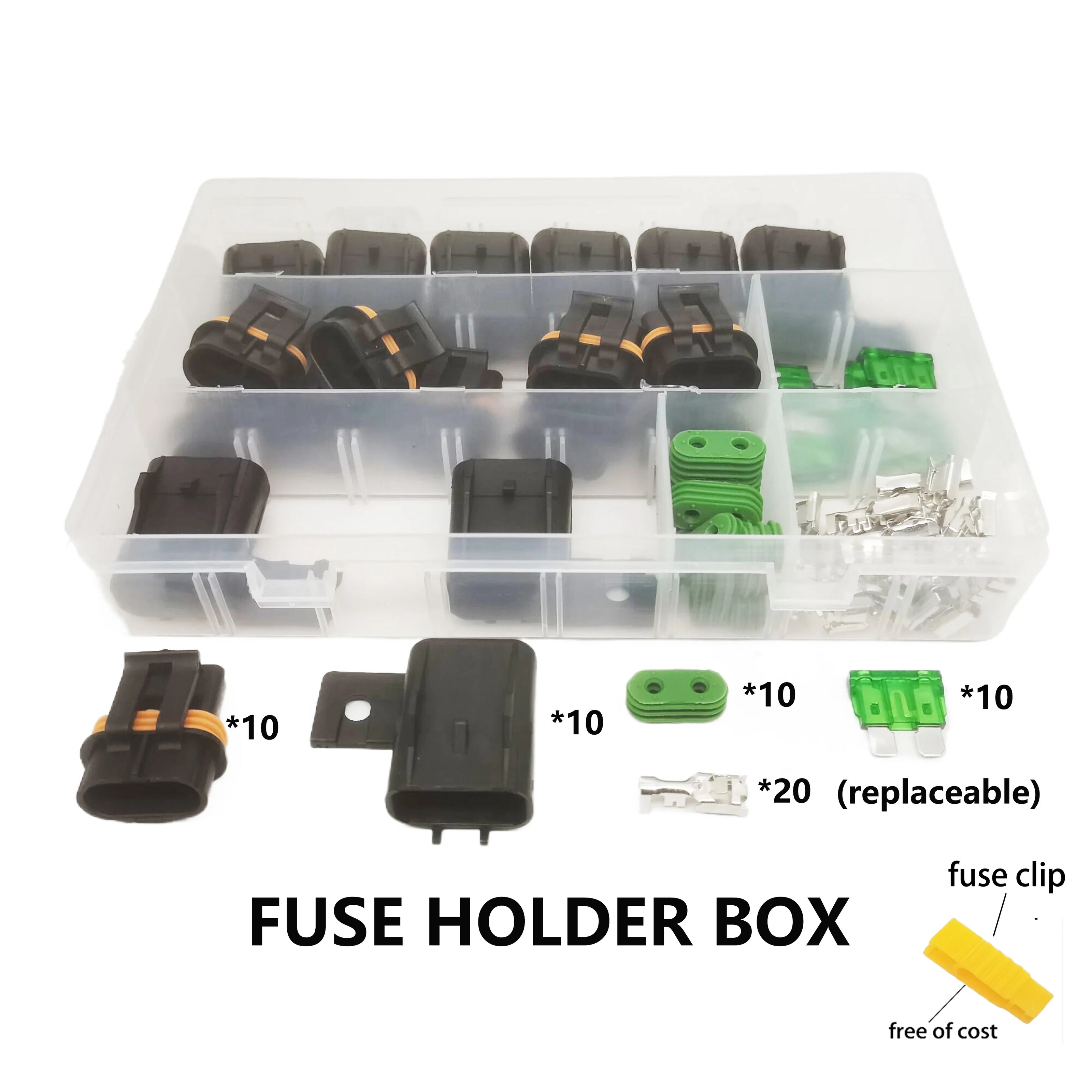 Waterproof Vehicle Fuse - Modified Fuse Holder Socket 12V