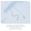 925 Sterling Silver Double-layer Tassel Butterfly Pendant Necklace for Women - Elegant Fine jewelry