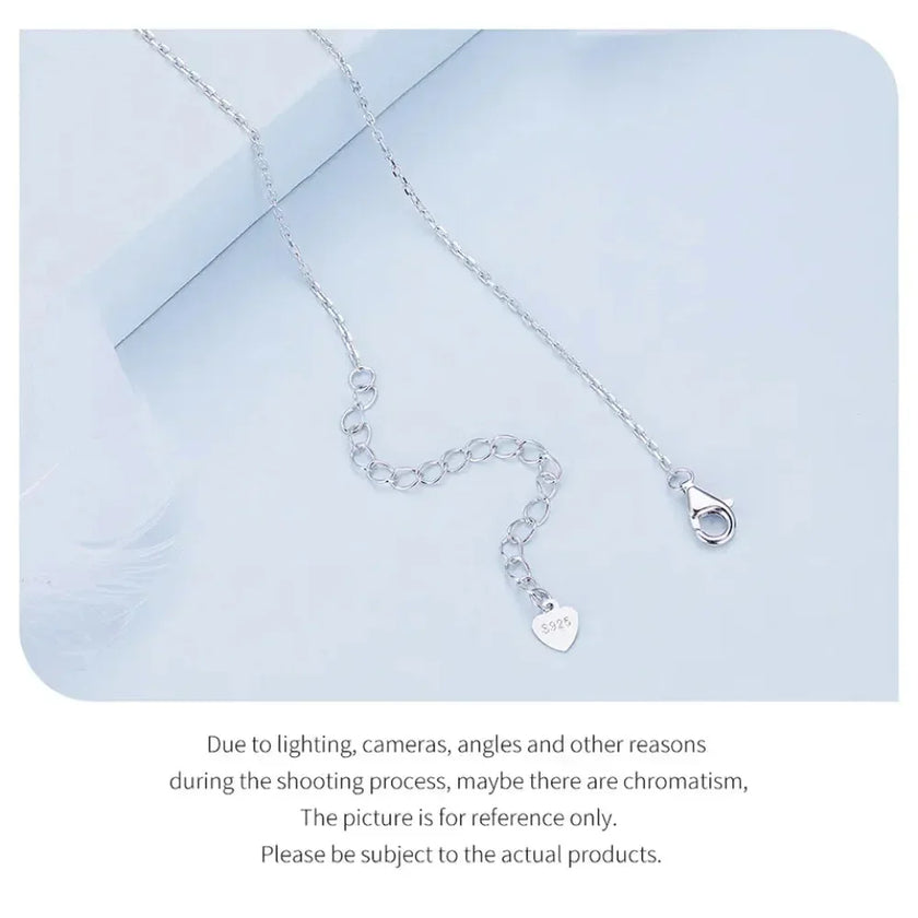 925 Sterling Silver Double-layer Tassel Butterfly Pendant Necklace for Women - Elegant Fine jewelry