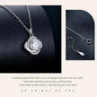 Lucky Clover 1ct Moissanite Sterling Silver Pendant Necklace