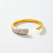 925 Sterling Silver Adjustable Zircon Ring