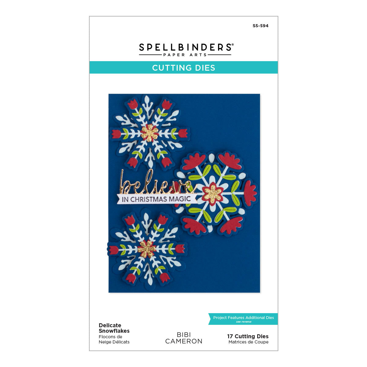 Delicate Snowflakes Etched Dies from the Bibi's Snowflakes Collection by Bibi Cameron