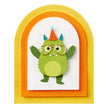 Make a Wish Arch Labels Etched Dies from the Monster Birthday Collection