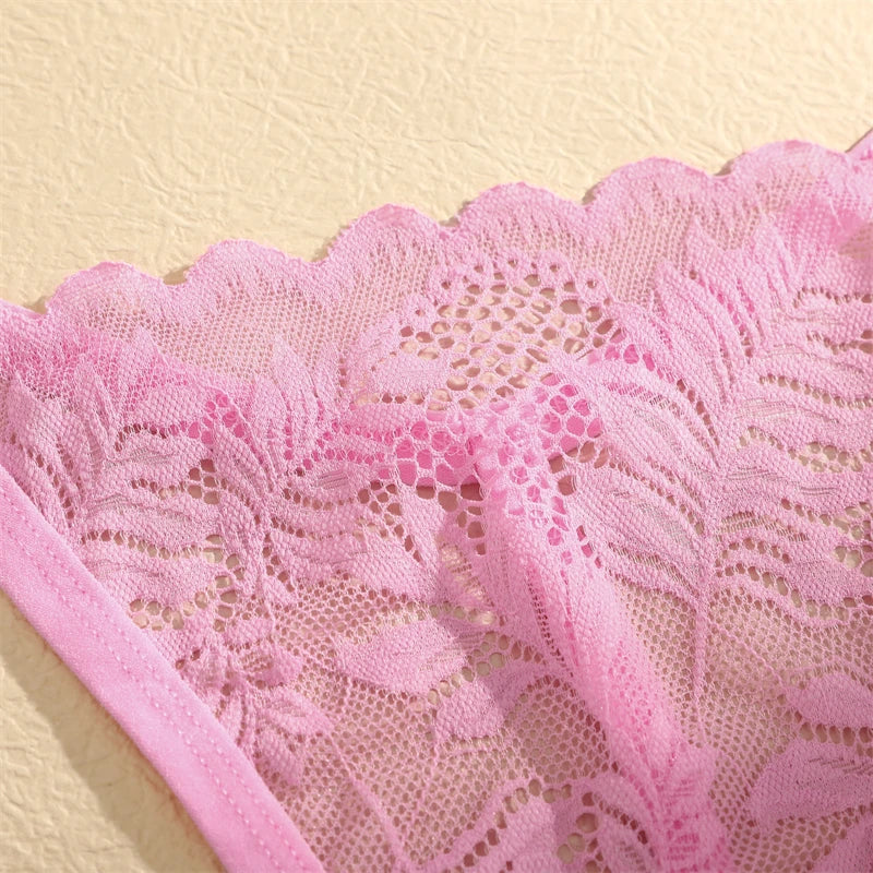 5PCS Lace Temptation G-String Set – Sheer Lace, Sexy & Soft G-Strings