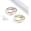 925 Sterling Silver Adjustable Snake Ring With Green Zircon - Fashion Jewelry In 4 Colors