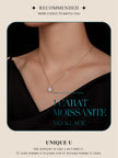 Petal Perfection 1ct Moissanite Sterling Silver Pendant Necklace