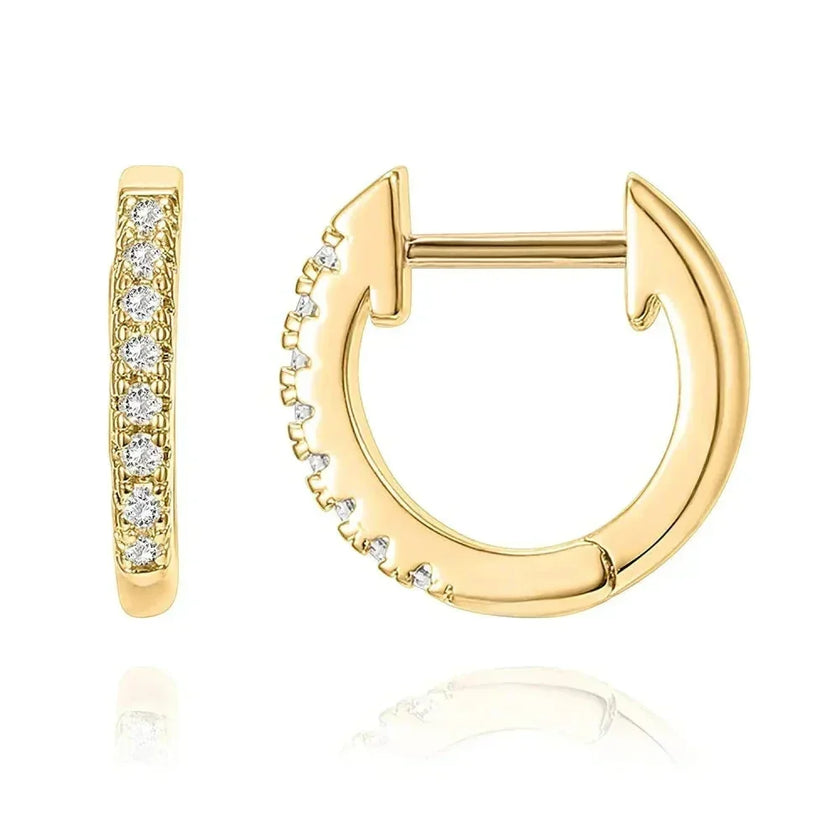 Stunning 925 Sterling Silver Small Hoop Earrings - Chic And Timeless