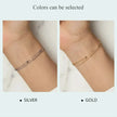 925 Sterling Silver Double Bead Chain Bracelet