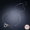 Entwined Hearts: Sterling Silver Infinity Necklace With Double Hearts