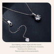 Petal Perfection 1ct Moissanite Sterling Silver Pendant Necklace