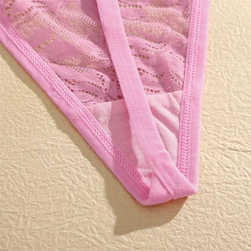 5PCS Lace Temptation G-String Set – Sheer Lace, Sexy & Soft G-Strings