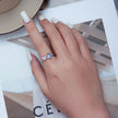 925 Sterling Silver Enamel Butterfly CZ Band Ring