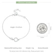 925 Sterling Silver Ring Chain Bracelet
