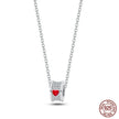 Heart Of Fire Sterling Silver Pendant Necklace