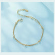 925 Sterling Silver Double Bead Chain Bracelet