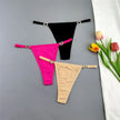3PCS Rhinestone Strap G-String