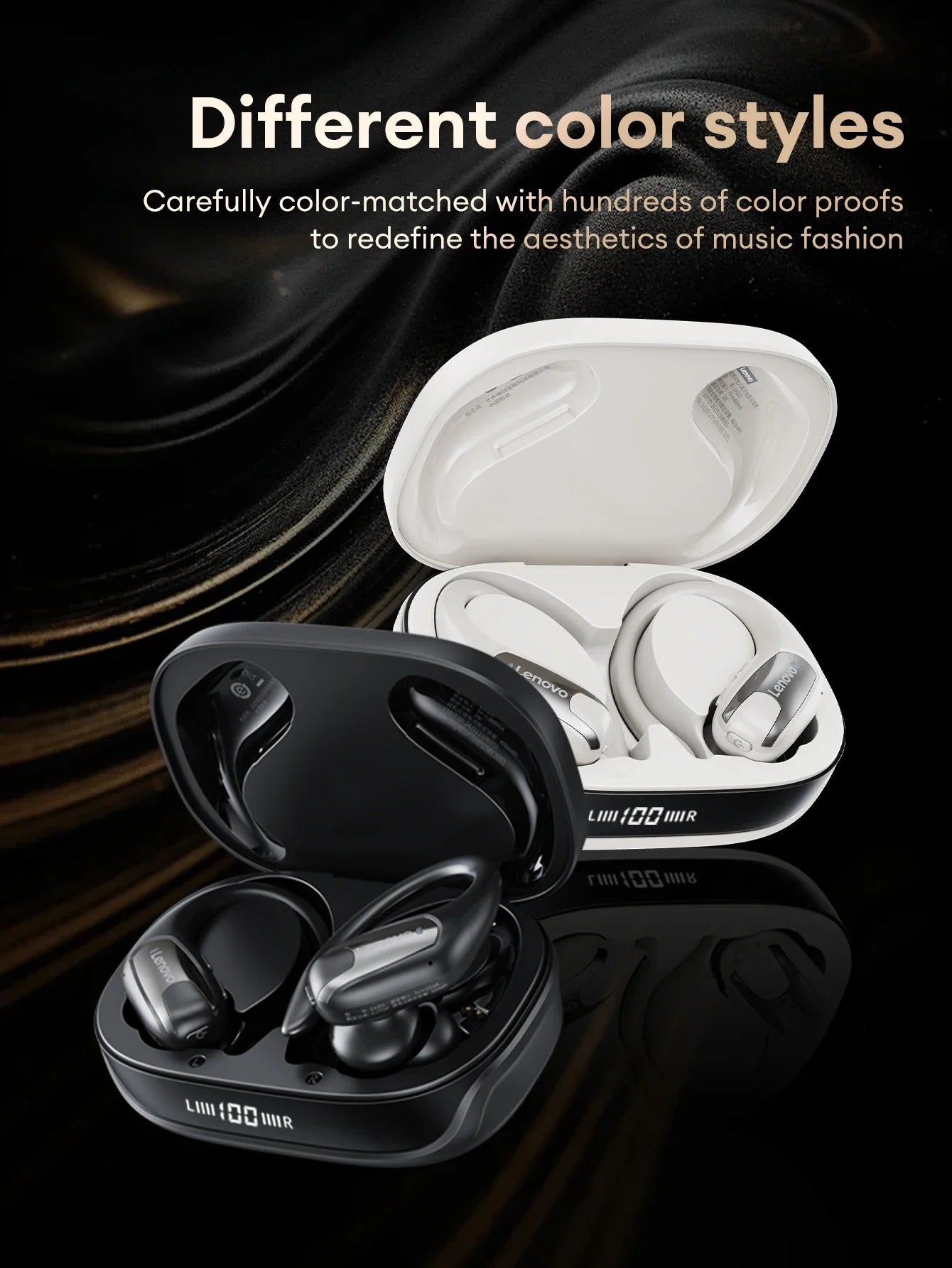Lenovo EA305 OWS Wireless Bluetooth V5.4 Earphones Long Endurance Headphones Waterproof Sport Earphones LP75 Gaming Earbuds