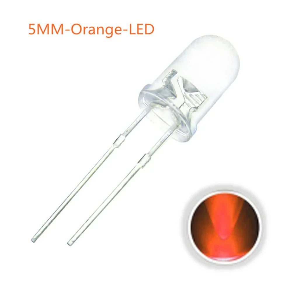 100PCS/lot F5 5MM Round - LED Light Diode Kit