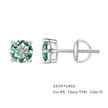 Breathtaking Moissanite Heart Stud Earrings | 925 Sterling Silver