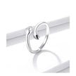 Sterling Silver Hug Ring (Adjustable)