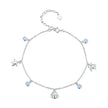 The Tropical Opal Sea Star & Shell Anklet