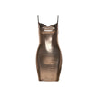Golden Hour Metallic Bodycon Mini Dress