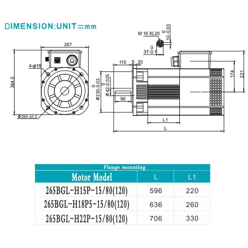 AC Servo Spindle Motor Driver Kit