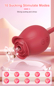 Rose Thrusting & Sucking Vibrator – 10 Modes for G-Spot & Clit Pleasure