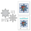 Snowflake Card Creator Etched Dies from the Bibi's Snowflakes Collection by Bibi Cameron