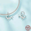 Genuine 925 Sterling Silver Pet Dog Charm For Bracelet - Poodle Dachshund Pendant