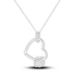 Knotted Heart Sterling Silver Pendant Necklace