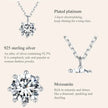 Dazzling 0.8ct Moissanite Sterling Silver Pendant Necklace