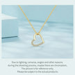 Genuine 925 Sterling Silver The Shape Of Love Chain Necklace For Women - Fine Jewelry 18.11'' Collar