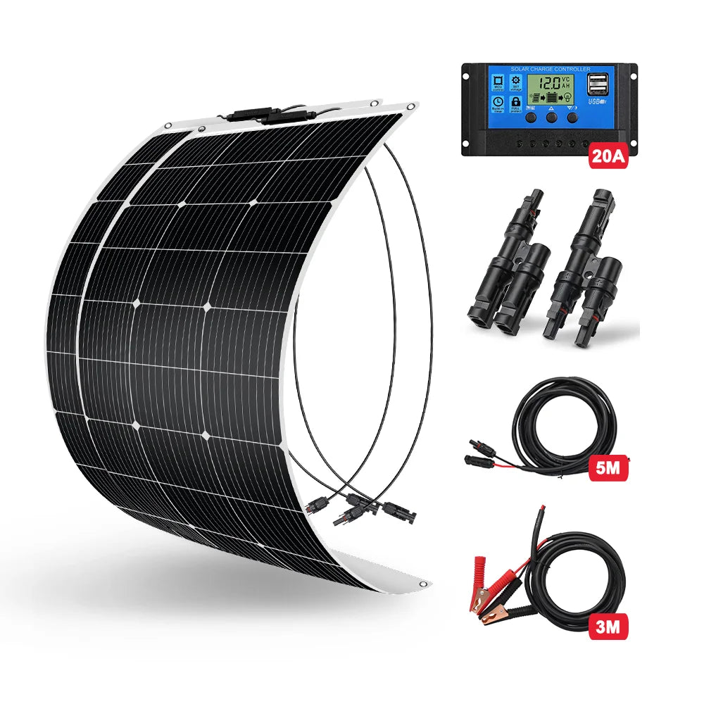 DOKIO Flexible Solar Panel  18V 100W - 400W