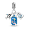 Passport to Adventure Sterling Silver Travel Charm