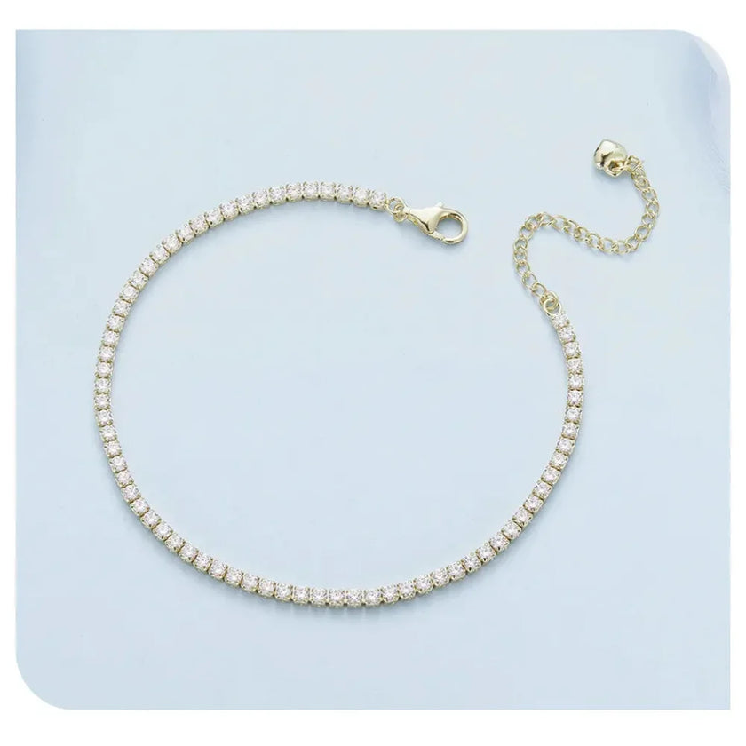 925 Sterling Silver CZ Tennis Bracelet
