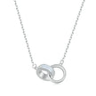 Connected Hearts: Sterling Silver Star/Heart/Cat Pendant Necklace