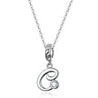 Classic 925 Sterling Silver Initial Necklace