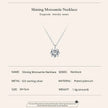 Dazzling 0.8ct Moissanite Sterling Silver Pendant Necklace
